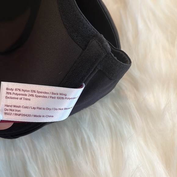 NWT True & Co. 36C Black Mesh Merced T-Back Underwire Bra - Picture 10 of 12